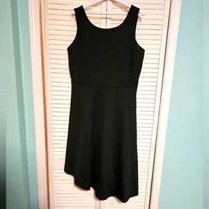 CLASSIC Formal Black Dress with Laces on Back Size 14